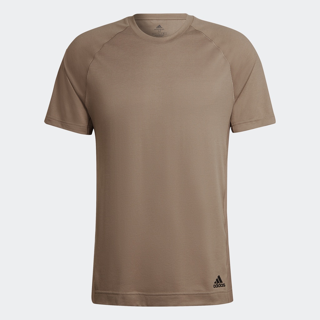 adidas-เทรนนิง-เสื้อยืดเทรนนิงโยคะ-ผู้ชาย-สีน้ำตาล-hc4434