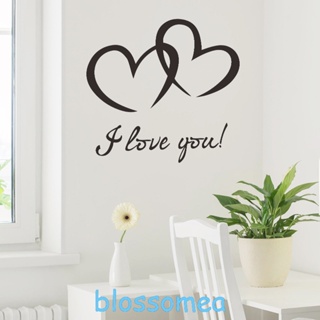 Blossomea สติกเกอร์ ลายหัวใจ I love you 30*60 ซม. สําหรับตกแต่งผนังห้องนอน ห้องนั่งเล่น