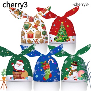 Cherry3 ถุงขนม ลายซานตาคลอส สโนว์แมน หูกระต่าย คริสต์มาส 50 ชิ้น