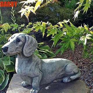Darby รูปปั้นสุนัขดัชชุนเรซิ่น แฮนด์เมด สไตล์นอร์ดิก สําหรับตกแต่งสวน