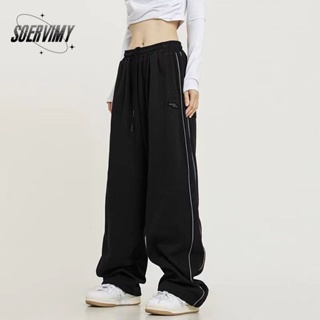 SOERVIMY  กางเกงขายาว กางเกงเอวสูง สไตล์เกาหลี แฟชั่น 2023 NEW  ins Unique Comfortable สวยงาม A23L0F4 36Z230909