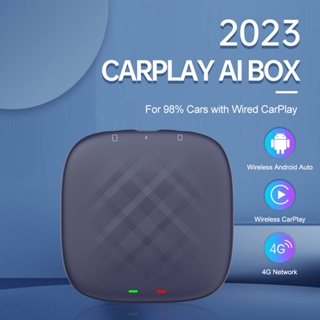 Carlinkit Carplay AI Box Plus Android 13 อะแดปเตอร์บลูทูธไร้สาย GPS 4+64GB