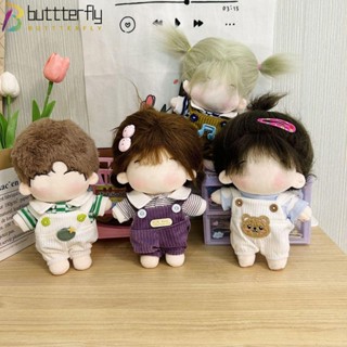 Buttterfly เสื้อผ้าตุ๊กตา เปลี่ยนเสื้อผ้าได้ 20 ซม. ลายทาง สําหรับตุ๊กตา