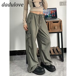 DaDulove💕 New American Ins High Street Retro Thin Overalls Small Crowd High Waist Wide Leg Pants Large Size Trousers