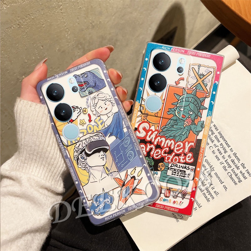 ใหม่-เคสโทรศัพท์มือถือ-tpu-นิ่ม-ปิดด้านหลัง-แบบป้องกัน-ลายการ์ตูนกราฟฟิตี้เทพีน่ารัก-สําหรับ-vivo-v29-vivo-v29-5g-2023