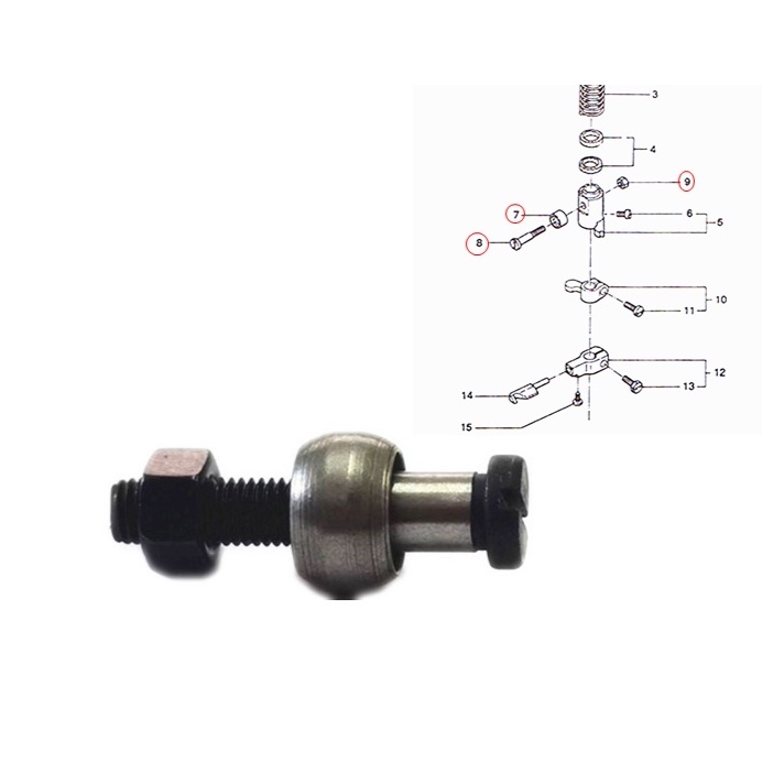 น๊อตยึดเต้าตะขอ-243041-สำหรับจักรเย็บกระสอบ-np-7a-gk26