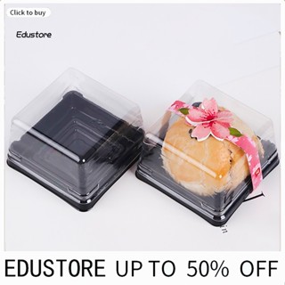 &lt;COD&gt; กล่องพลาสติก เกรดอาหาร สําหรับใส่เค้ก ไข่แดง ขนมหวาน 50 ชิ้น