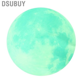 Dsubuy Cyan Green Light Moon Fluorescent Wall  Self-Adhesive Decorative
