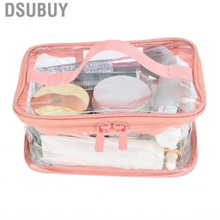 Dsubuy Clear Toiletry Bag Travel Cosmetic Makeup PVC Storage Portable Transp WP