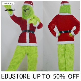 &lt;COD&gt; หมวกซานต้า เป็นมิตรกับผิว สีเขียว สําหรับงานปาร์ตี้ 1 ชุด