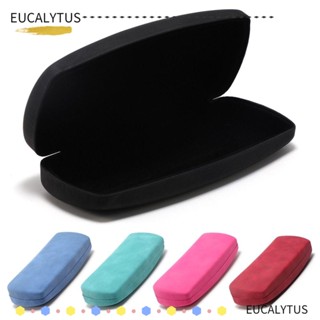 Eutus กล่องแว่นตากันแดด หนัง PU แบบแข็ง ป้องกันแรงดัน สีพื้น สําหรับผู้หญิง