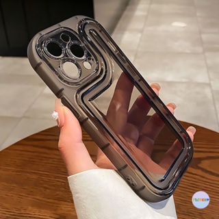 ใสกันกระแทกเรียบง่ายซิลิโคนนิ่มเคสโทรศัพท์มือถือสําหรับ IPhone 11 14 Pro Max 7Plus XR 12 13 15 Pro X XS MAX 7 8 Plus SE