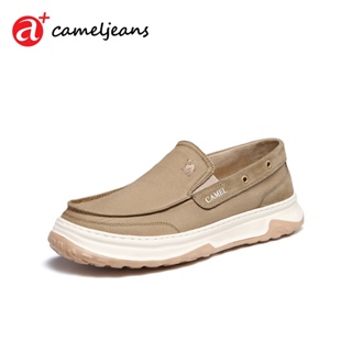 Cameljeans รองเท้าผ้าใบลําลอง พื้นนิ่ม ยืดหยุ่น ระบายอากาศ สําหรับผู้ชาย