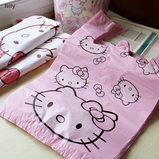 ถุงขยะพลาสติก แบบหนา ลายการ์ตูน Hello kitty Cinnamoroll น่ารัก แบบพกพา คุณภาพสูง เหมาะกับของขวัญ สําหรับเด็กผู้หญิง