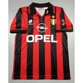 เสื้อบอล ย้อนยุค เอซี มิลาน เหย้า 1996 Retro AC Milan Home เรโทร คลาสสิค 1996-97
