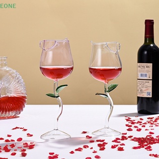 Eone แก้วไวน์แดง รูปดอกกุหลาบ ขนาด 150 400 มล. สไตล์โรแมนติก สําหรับตกแต่งงานแต่งงาน บาร์