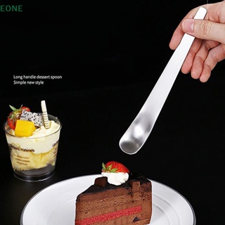 Eone ช้อนกาแฟ สเตนเลส หัวแบน ด้ามจับยาว สร้างสรรค์ สําหรับคนกาแฟ เค้ก ขนมหวาน ไอศกรีม ชา