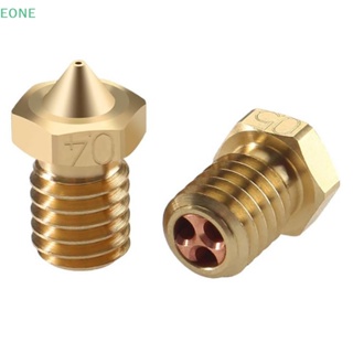 Eone หัวฉีดทองเหลือง V6 0.4 มม. 0.6 มม. อุปกรณ์เสริม สําหรับเครื่องพิมพ์ 3d