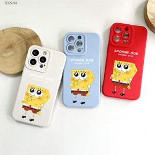 Samsung Galaxy S8 S9 S10 Plus S8+ S9+ S10+ เคสซัมซุง สำหรับ Cartoon Sponge เคส เคสโทรศัพท์