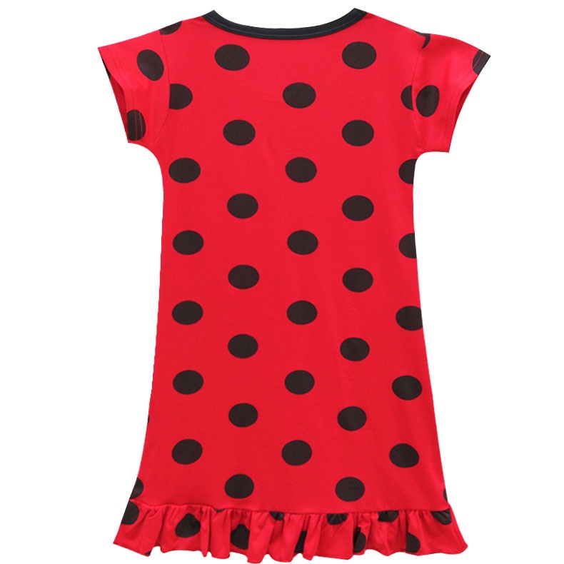 ขายดี-ladybug-ชุดเดรสคอสเพลย์-วันพีช-แต่งโบว์-จุดสีแดง-สําหรับเด็กผู้หญิง-ปาร์ตี้วันเกิด-ฮาโลวีน