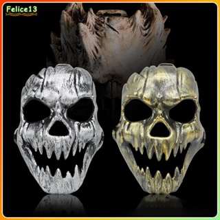ฮาโลวีนไฟ Kirin หน้ากากสยองขวัญ Ghost Face โบราณ Fangs Skull หน้ากากฮาโลวีนหน้ากาก-FE
