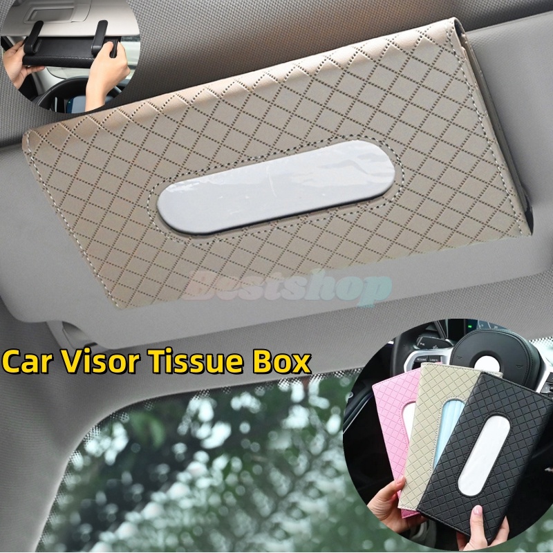 ชุดกล่องทิชชู่-ผ้าขนหนู-ที่บังแดดรถยนต์-ที่ใส่กล่องทิชชู่-ที่ใส่อุปกรณ์ตกแต่งภายในรถยนต์-ที่เก็บของตกแต่งภายในรถยนต์