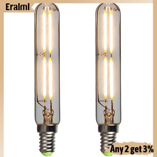 Eralml หลอดไฟ Led T20 4w E14e12 ประหยัดพลังงาน ความสว่างสูง สไตล์เรโทร สําหรับตกแต่งบ้าน ห้องนอน ห้องน้ํา 2 ชิ้น