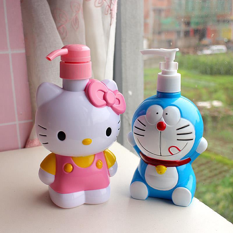 creative-hello-kitty-ขวดบีบมือ-500-มล-450-มล-สบู่น่ารักอะนิเมะสาวหัวใจความจุขนาดใหญ่ขวดทนตก-kt-cat-ขวดบีบตกแต่ง-cod