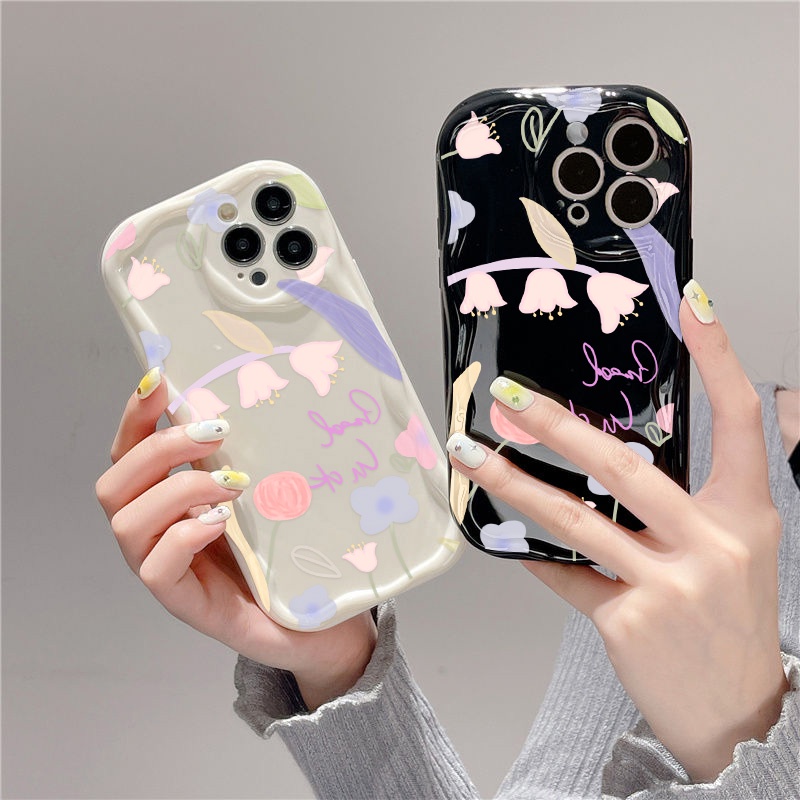 พร้อมส่ง-flower-เคสโทรศัพท์มือถือนิ่ม-ขอบโค้ง-กันกระแทก-for-iphone-11-13-12-14-pro-max-x-xs-max-xr-7-8-plus-se2020-เคส