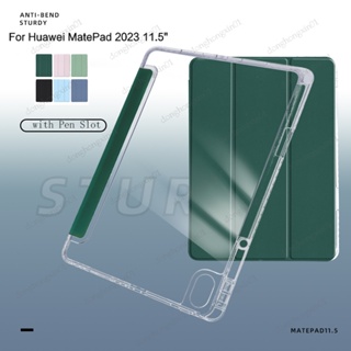 เคสแท็บเล็ต อะคริลิค กันกระแทก พร้อมช่องใส่ปากกา สําหรับ Huawei Matepad 11.5 TK-W00 Air 11.5 10.1 10.4 2022 2020 11 2023 2021 Matepad Pro 11 2022 Pro 10.8 M6 10.8