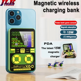 [JLK] 5000mAh 15W Fast Wireless Charger Magnetic Power Bank For iPhone 12 13 14 15 Pro Max for Samsung Android All Cellphones External Auxiliary Battery