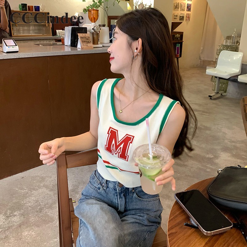 cccindee-ใหม่-เสื้อสายเดี่ยว-แขนกุด-เข้ารูป-พิมพ์ลาย-สีตัดกัน-เข้ากับทุกการแต่งกาย-แฟชั่นสําหรับผู้หญิง-2023