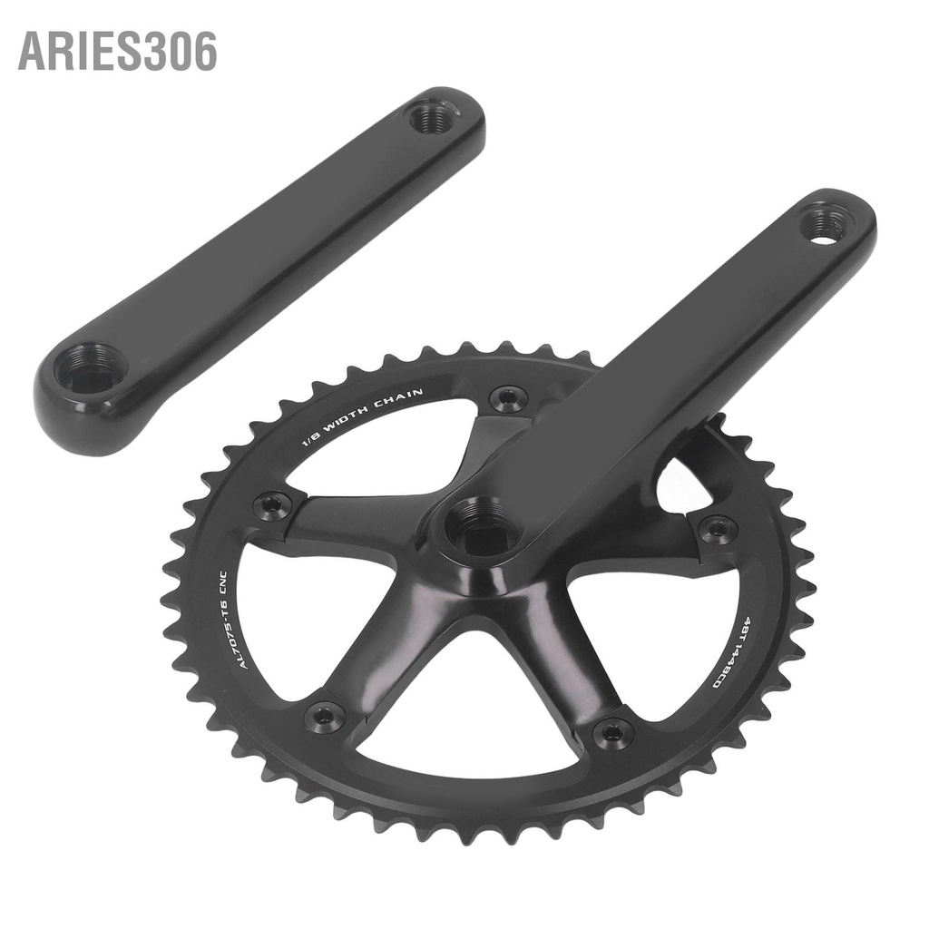 aries306-จักรยานcrankset-48t-black-square-taperอลูมิเนียมจักรยานcranksetสำหรับจักรยานเสือภูเขาจักรยานเกียร์คงที่