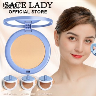 JULYSTAR Sace Lady Oil Control Matte Face Powder Long Lasting Flawless Setting Powder Face Makeup With Mirror Matte Waterproof Flawless Setting Powder แป้งแต่งหน้าขนาดกะทัดรัดพร้อมพัฟ