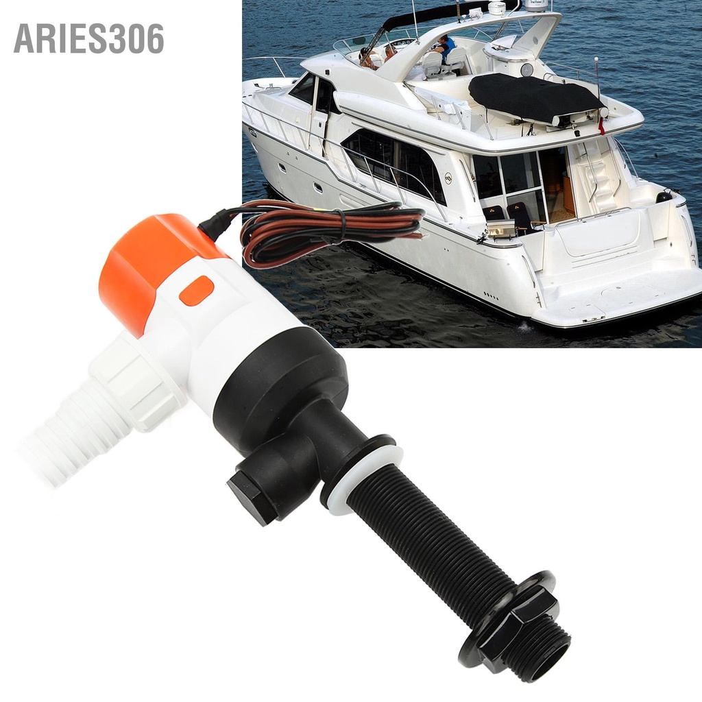 aries306-dc-12v-livewell-ปั๊มเติมอากาศ-sfbp1-g1100-13c-1100gph-3-m-lift-fish-saver-submersible-aerator