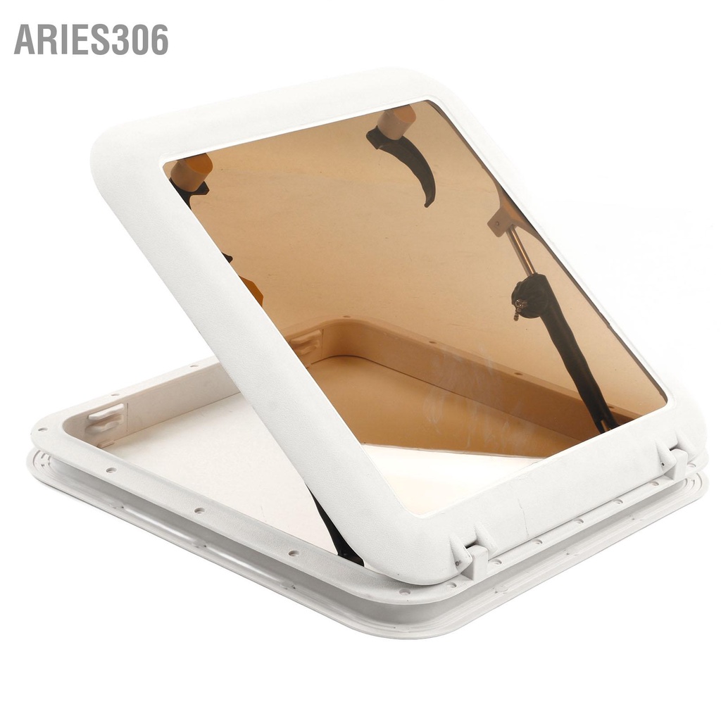 aries306-495-มม-เรือ-portlight-hatch-window-square-push-out-deck-porthole-สกายไลท์-escape-สำหรับเรือ-yacht-nautical-rv