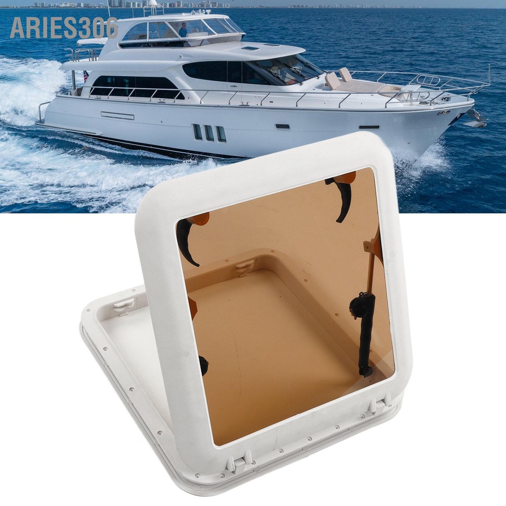 aries306-495-มม-เรือ-portlight-hatch-window-square-push-out-deck-porthole-สกายไลท์-escape-สำหรับเรือ-yacht-nautical-rv