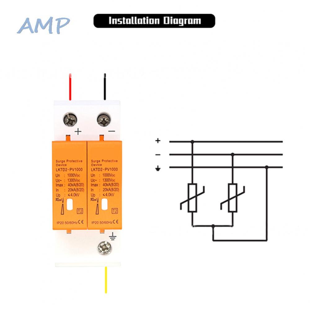 new-8-surge-protection-for-pv-solar-surge-protection-2p-1000vdc-40ka-din-rail-mounting