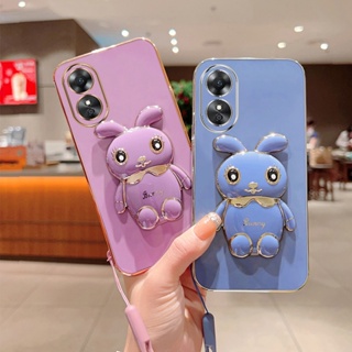 [พร้อมส่ง] เคสโทรศัพท์มือถือ ซิลิโคน กันกระแทก ลายน่ารัก 3D พร้อมขาตั้ง สําหรับ OPPO A17 A17K F7 A93 A73 4G CPH2477 CPH2471 CPH1819 CPH2099