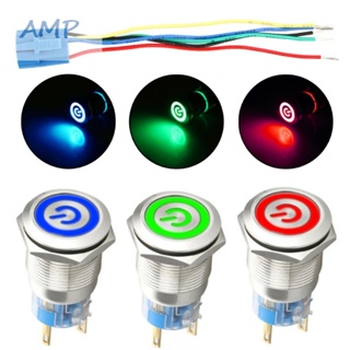 ⚡NEW 8⚡Metal Push Button 12V DC 22mm Hole Corrosion Resistance LED Metal No Rust