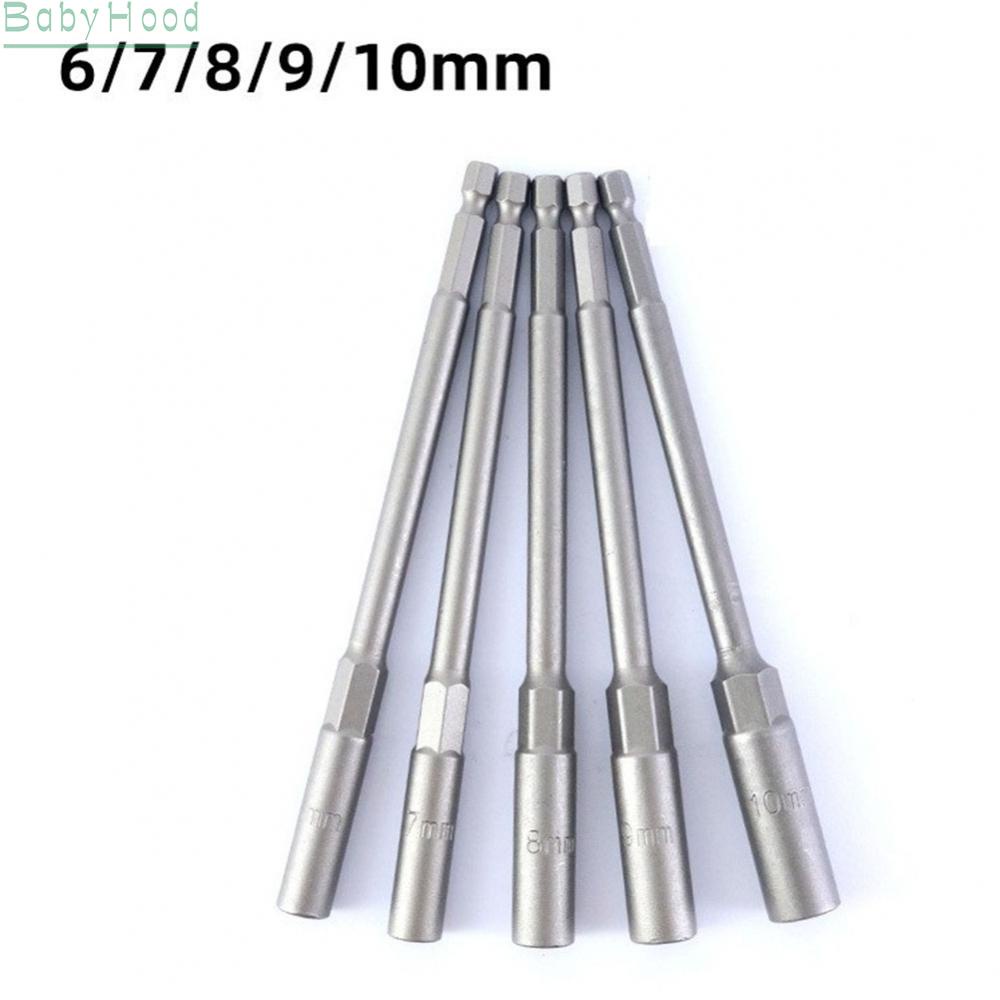big-discounts-efficient-socket-wrench-extension-sleeve-set-of-5-150mm-hex-nut-driver-drill-bit-bbhood