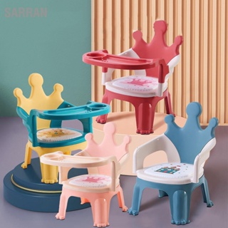 Sarran Baby Booster Seat การ์ตูนเก้าอี้รับประทานอาหารเด็กวัยหัดเดินที่ถอดออกได้พร้อมเสียงสำหรับโรงเรียนอนุบาลที่บ้าน