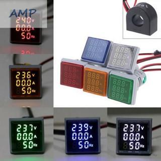 ⚡NEW 8⚡Versatile LED Digital Voltmeter Ammeter Hertz Meter AC 60 500V 100A 20 75Hz