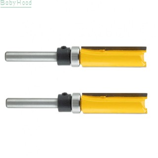 【Big Discounts】Efficient Yellow 2PC 112IN 14 Shank Flush Trim Router Bit for Smooth Woodworking#BBHOOD