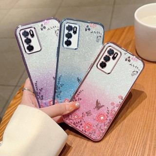 เคส Oppo A16 Reno 6 5G เคสโทรศัพท์มือถือ ลายดอกไม้ ผีเสื้อ -HY