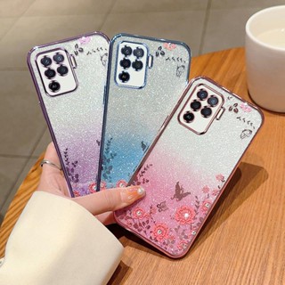 เคส OPPO A94 เคสโทรศัพท์มือถือ ลายดอกไม้ ผีเสื้อ -HY