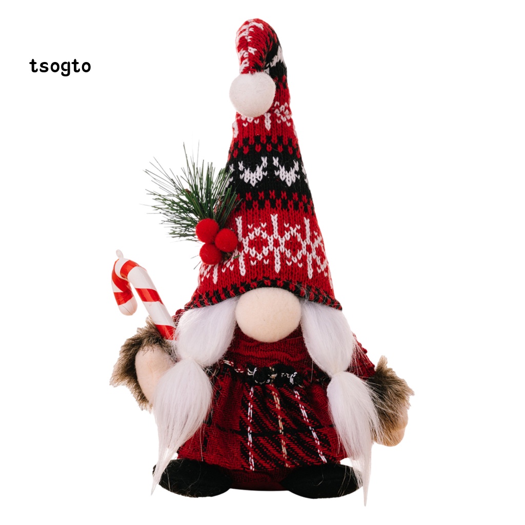 ts-ตุ๊กตาโนมน่ารัก-แฮนด์เมด-พร้อมหมวกถัก-และเคราเต็มตัว-สําหรับตกแต่งบ้าน-เทศกาลคริสต์มาส