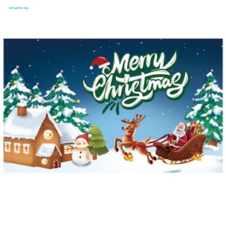ธงคริสต์มาส ซานตาคลอส เกล็ดหิมะ กันย่น แขวนง่าย สําหรับตกแต่งวันหยุด