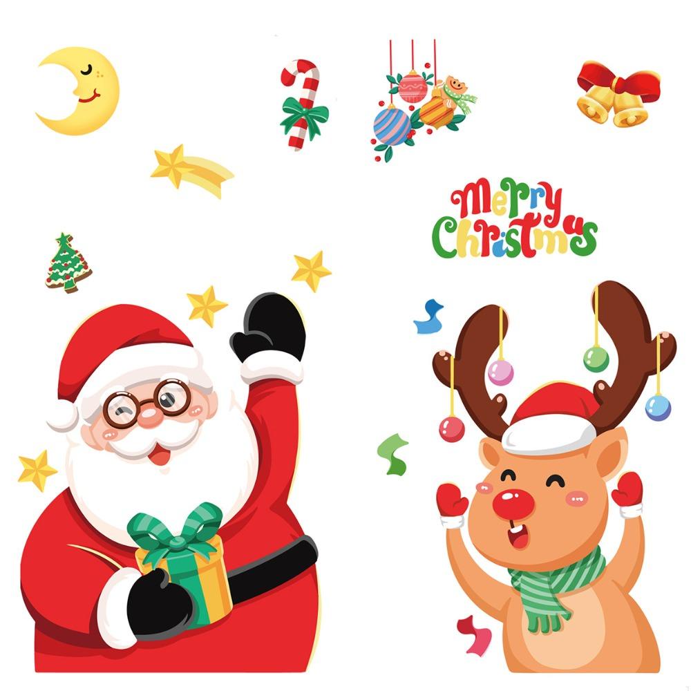 faccfki-สติกเกอร์-ลายการ์ตูน-merry-christmas-ปี-2024-สําหรับติดตกแต่งหน้าต่าง