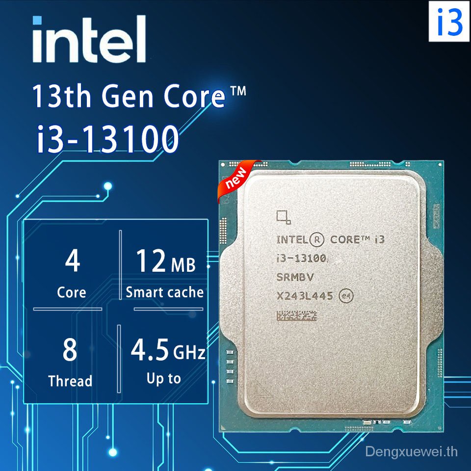 ใหม่-โปรเซสเซอร์-cpu-intel-core-i3-13100-i3-13100-3-4-ghz-4-core-8-thread-10nm-l3-12m-60w-lga-1700-ใหม่-แต่ไม่มีคูลเลอร์